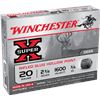 Image 1 : Winchester Super-X Rifled Slugs 20 GA 2 3/4" 3/4oz (5 Rounds) Sku X20RSM5
