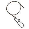 Image 1 : Danielson Stainless Steel Wire Leader w/Ball Bearing Swivels 6" 30ib 3 Pack Sku WLBB306