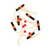 Image 1 : Thill Bobber Stop Fluorescent Orange (6-Pack) Sku BS016