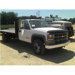 1999 CHEVROLET 3500HD FLAT DUMP, 