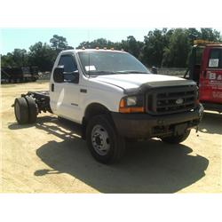 2000 FORD F550 S/A CAB & CHASSIS,