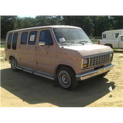 1988 FORD F150 ECONOLINE PASSENGER VAN,