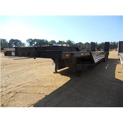SHOPBUILT TRI-AXLE LOWBOY, DOVETAIL W/SPRING LOADED