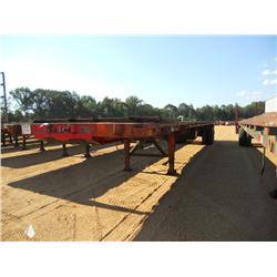 1984 UTILITY 45' FLATBED TRAILER,