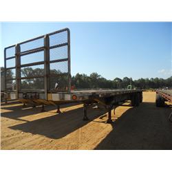 1988 LUFKIN 45' SPREAD AXLE FLATBED TRAILER,