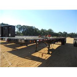 1991 TRANSCRAFT 48' SPREAD AXLE FLATBED,