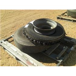 (1) LOT 2 TRUCK TIRES
