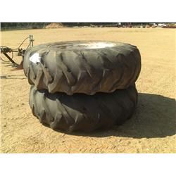 (1) LOT 2 20.8-38 TRACTOR TIRES & WHEELS