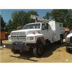 1991 FORD F800 S/A SERVICE TRUCK,