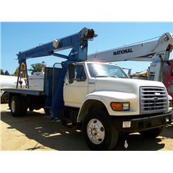1997 FORD F SERIES S/A BOOM TRUCK,