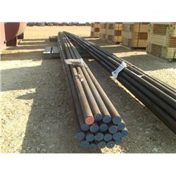 1 BUNDLE 1 3/4" STEEL RODS, 33' LONG