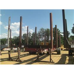 1974 HOMEMADE 4 BOLSTER LOG TRAILER, 