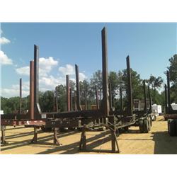 1985 HOMEMADE 4 BOLSTER LOG TRAILER, 