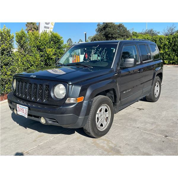 JEEP  PATRIOT 2014 O/S TITLE 2 DAYS