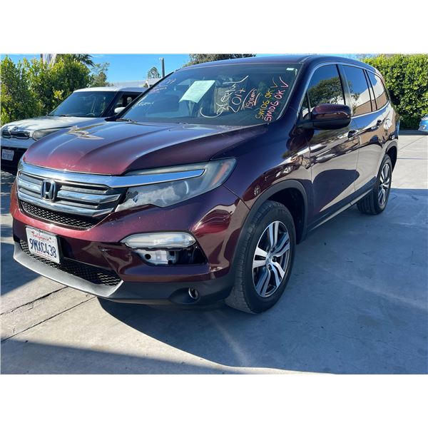 HOND PILOT 2017 O/S-T REPO -SMOG 2DAYS