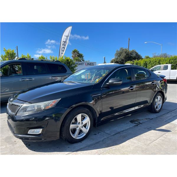 KIA OPTIMA 2015 SALV/T-REPO-SMOG-2 DAYS