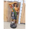 Image 1 : Hand Carved Wooden Cigar Store Indian