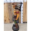 Image 4 : Hand Carved Wooden Cigar Store Indian