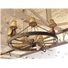 Image 8 : 48" Wagon Wheel Chandelier