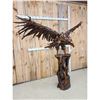 Image 2 : Spectacular Hand Carved Driftwood Eagle Sculpture