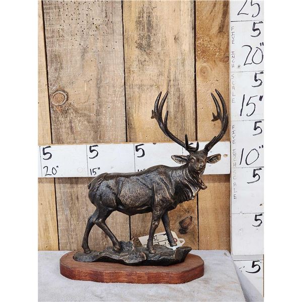 Metal Elk Sculpture