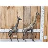 Image 1 : Pair Of Metal Giraffe Sculptures