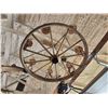 Image 11 : 48" Wagon Wheel Chandelier