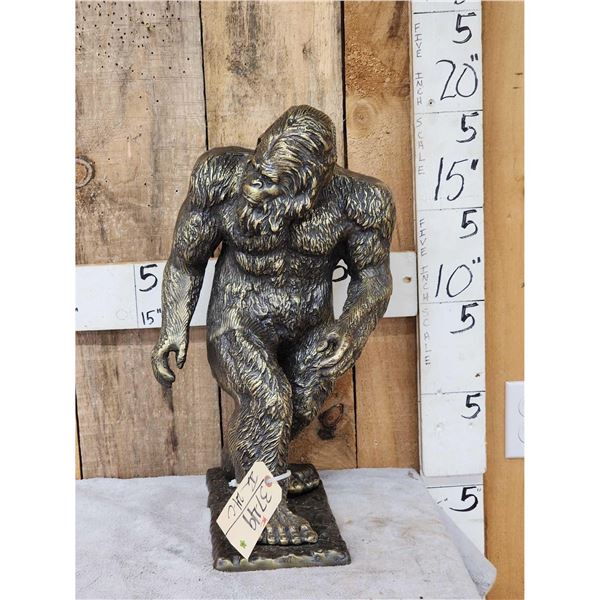 Metal Bigfoot Sculpture