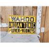 Image 1 : Wahoo Indian Tonic Metal Sign