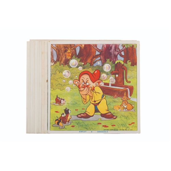 A Collection of Belgian"Snow White" Soap Cards.