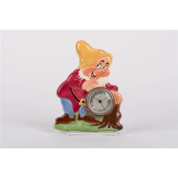 A 1950s "Snow White and the Seven Dwarfs" Happy Clock.
