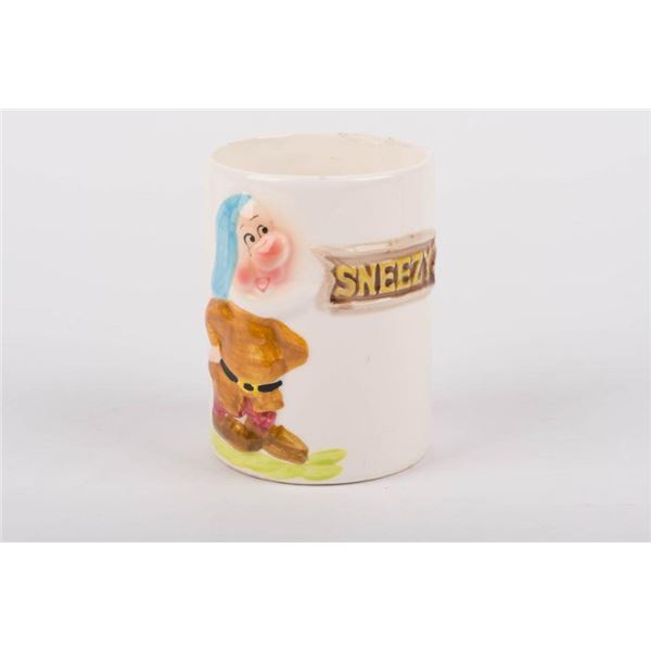 A"Snow White" Sneezy Ceramic Cup.