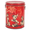Image 1 : A "Pinocchio" Tin Litho Pail with Lid.