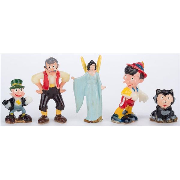 A Set of "Pinocchio" Disneykins.