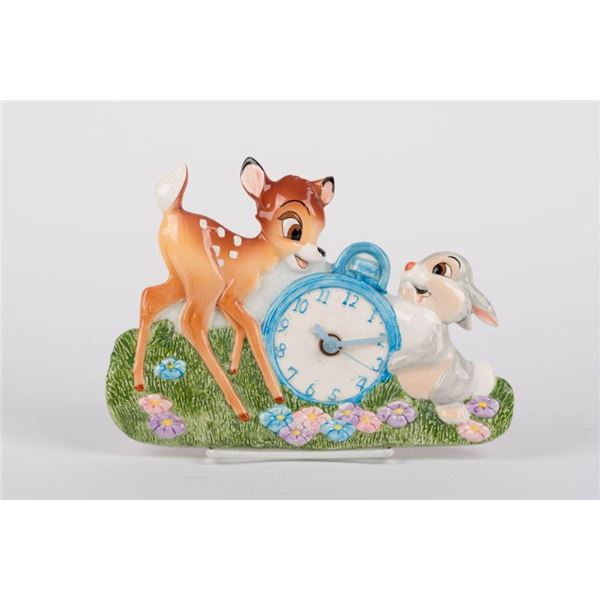 A Bambi & Thumper Ceramic Clock.