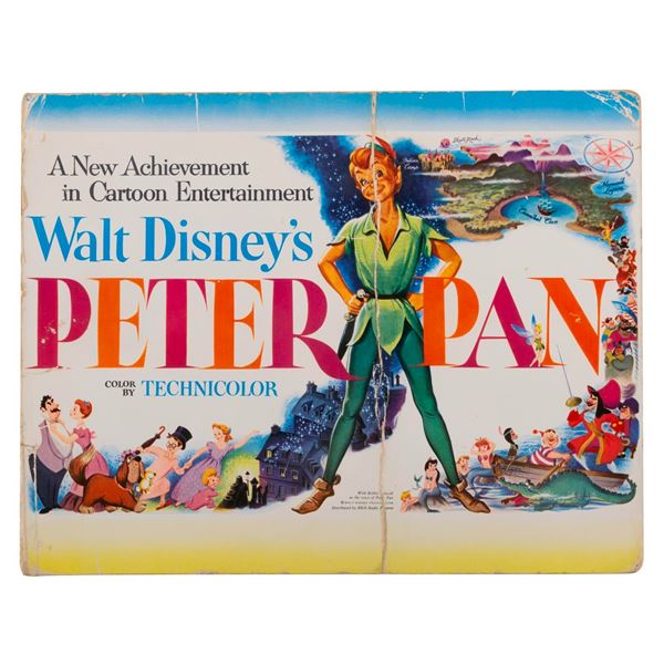 A 1952 "Peter Pan" Press Book with Original Lobby Cards.