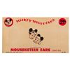 Image 1 : A Mickey Mouse Club Mousketeer Ears Cardback.
