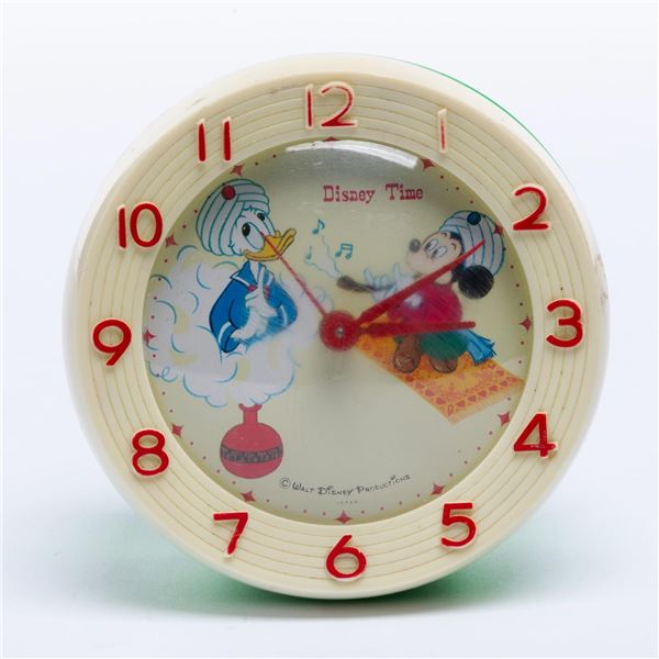 A Disney Time Mickey and Donald Alarm Clock.