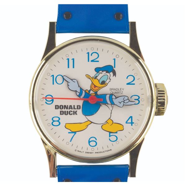 A Donald Duck Wristwatch Wall Clock.