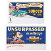 Image 1 : A Pair of Sunoco Oil Disney Ink Blotter Cards.