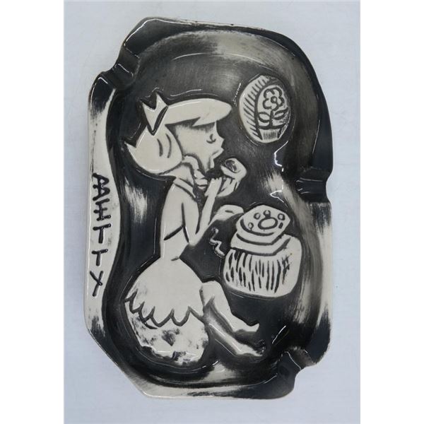 A 1960s Betty Rubble Ashtray.