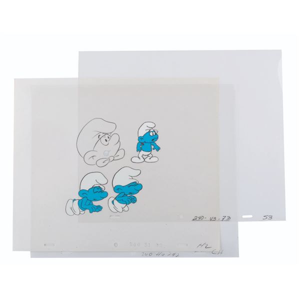 “Smurfs" Production Cels and Drawings.