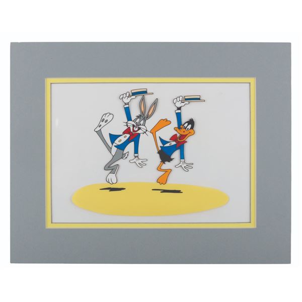 A Bugs Bunny and Daffy Duck Entertainers Sericel.
