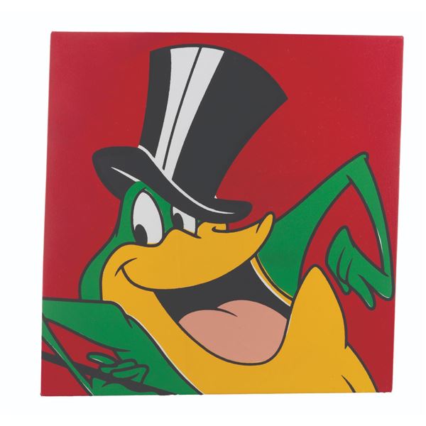 A Limited Edition 50 Michigan J. Frog Silkscreen on Canvas.