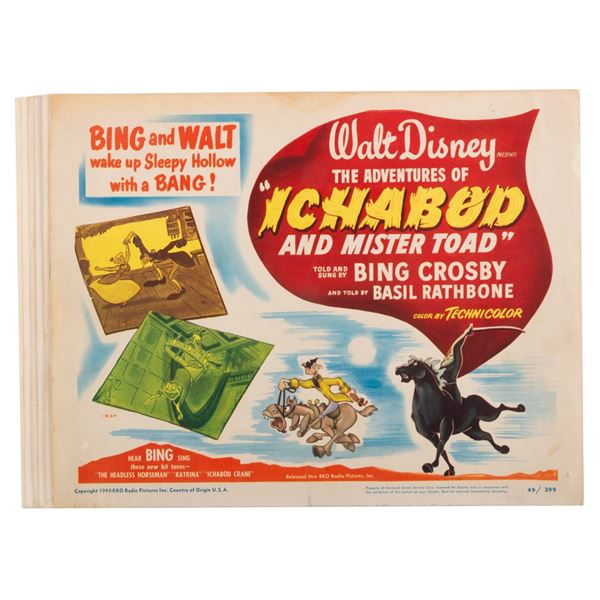 A Collection of  "The Adventures of Ichabod and Mr. Toad" Lobby Cards.