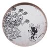 Image 1 : A Mickey Mouse and Skeletons Mirror Tray.