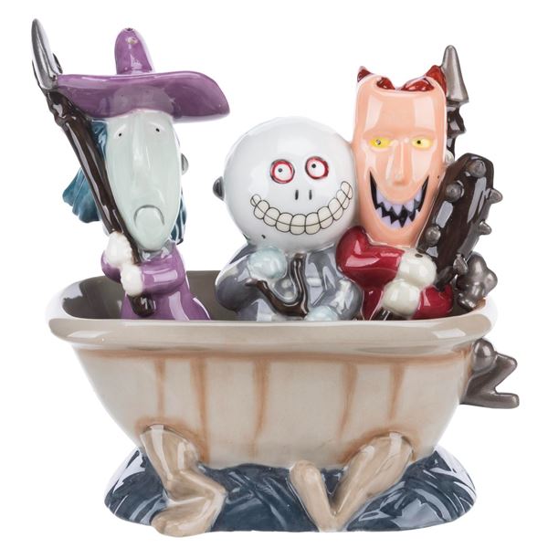 A "The Nightmare Before Christmas" Salt and Pepper Shaker Set.