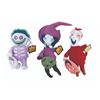 Image 1 : A Trio of "Nightmare Before Christmas" Lock, Shock, and Barrel Plushes.