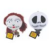 Image 1 : A Pair of Jack and Sally Head Plushes.