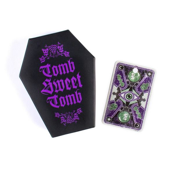 A Haunted Mansion Coaster Set in Coffin Box.
